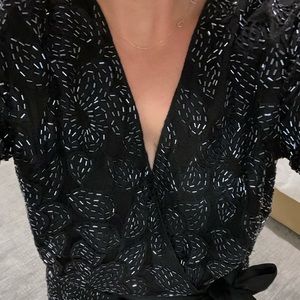 Halston heritage size 4 sequined dress